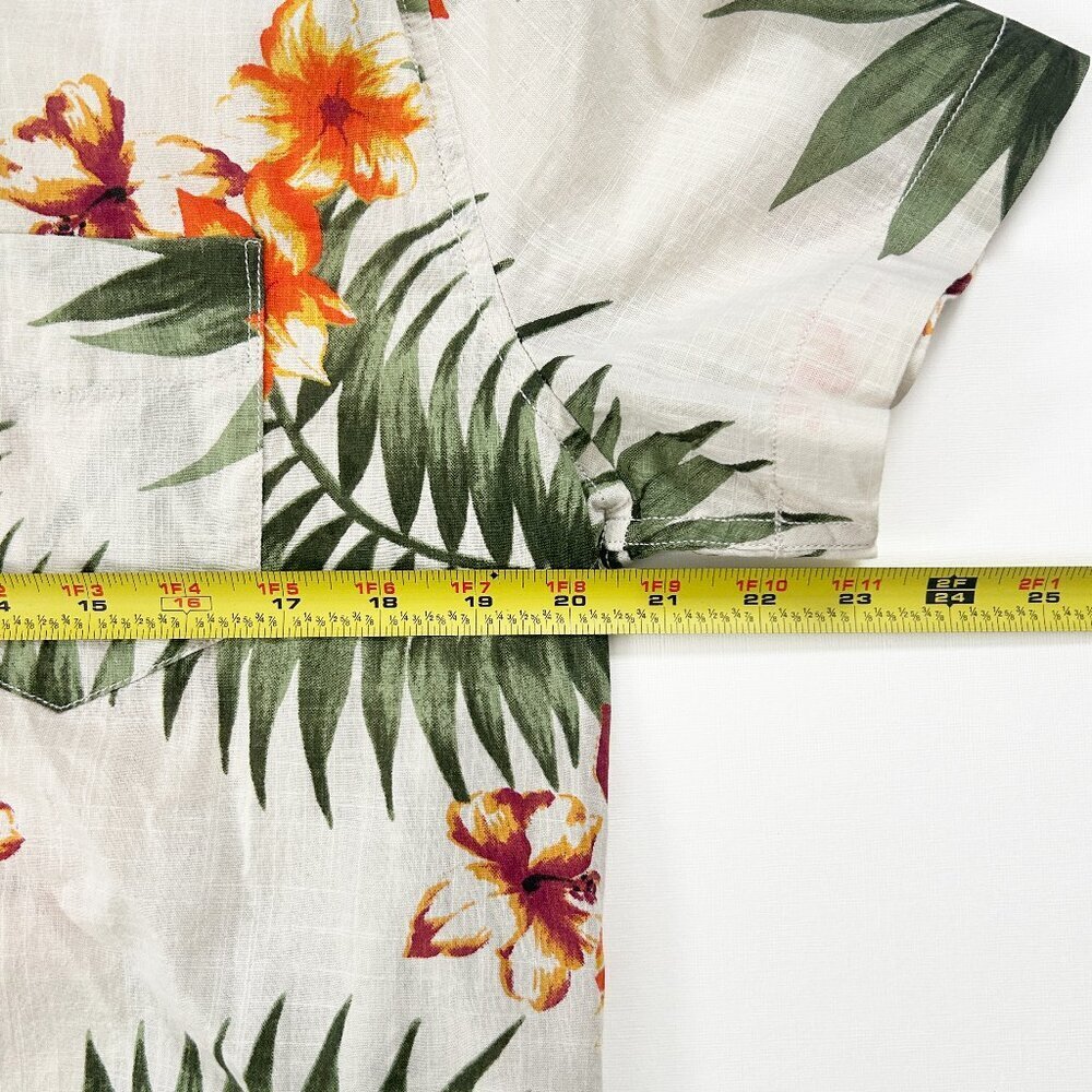 Aeropostale Men's Short Sleeve Hawaiian Tropical Print Beach Cotton Shirt M - Picture 5 of 7